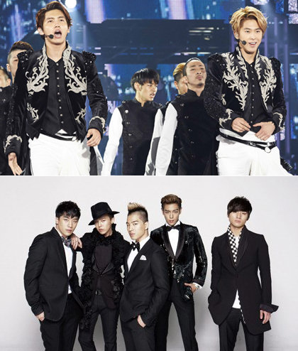 가수가 일본에서 대규모 공연장의 대표격인 돔 무대에 선다는 것은 최고의 인기를 모으고 있다는 것을 입증한다. 그룹 동방신기와 빅뱅(아래)이 올해 말부터 내년 초까지 일본 5대 돔에서 현지 관객을 만난다. 사진제공｜SM엔터테인먼트·YG엔터테인먼트