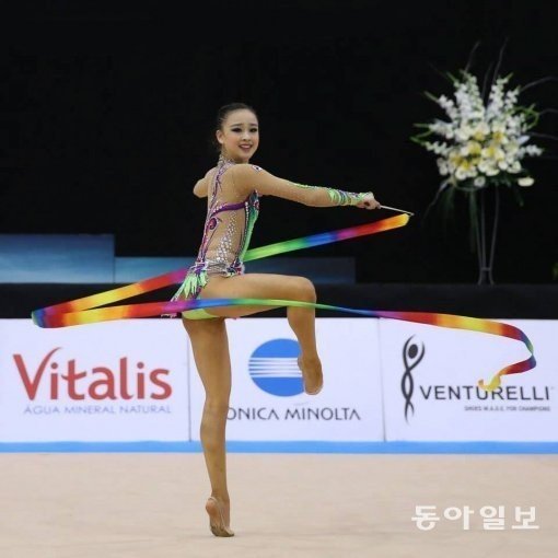 손연재 개인 종합 4위. 동아일보DB.