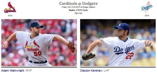 아담 웨인라이트-클레이튼 커쇼. 사진=MLB.com 캡처