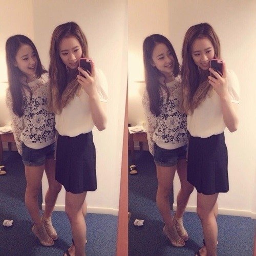 리듬체조선수 손연재-김윤희. 사진출처 | 김윤희 트위터