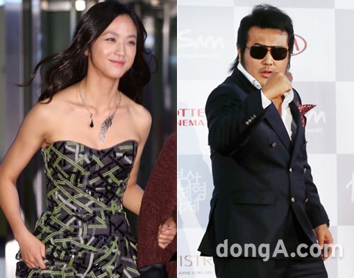 탕웨이-김보성(오른쪽). 부산｜동아닷컴 국경원 기자 onecut@donga.com