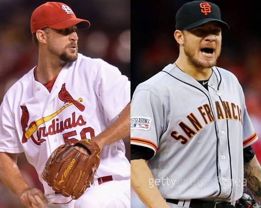 아담 웨인라이트-제이크 피비. ⓒGettyimages멀티비츠