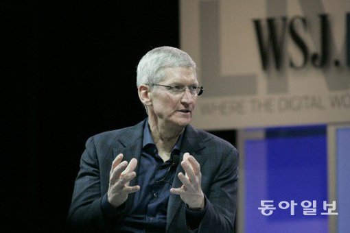 애플 CEO 팀 쿡. 동아일보D