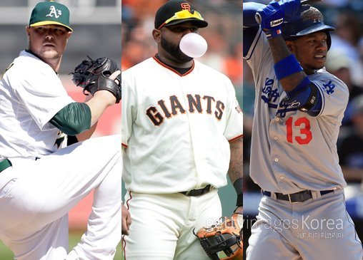 존 레스터-파블로 산도발-핸리 라미레즈. ⓒGettyimages멀티비츠