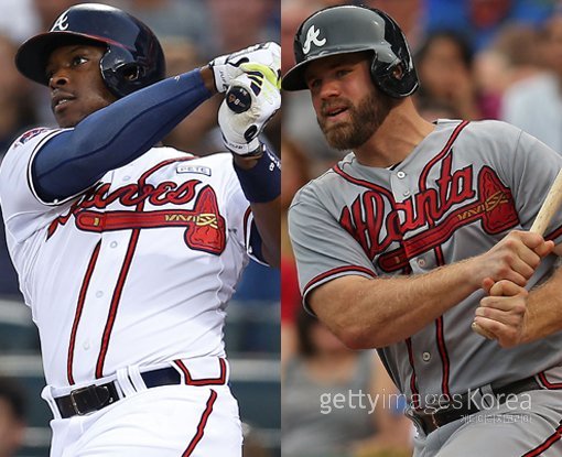 저스틴 업튼-에반 개티스. ⓒGettyimages멀티비츠