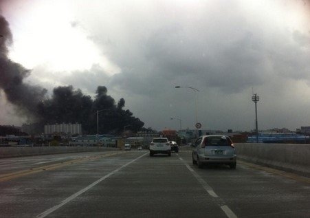 ‘인천 남동공단 화재’. 사진출처｜온라인 게시판