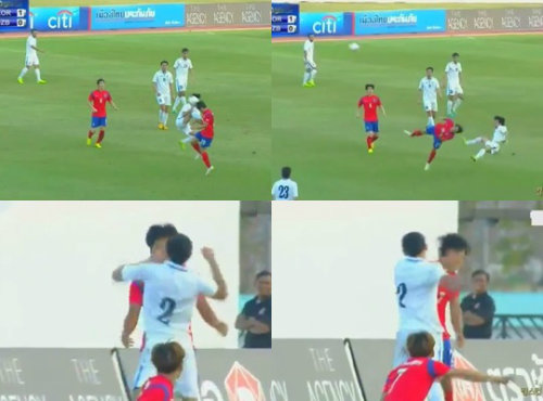 우즈벡 폭력축구 동영상