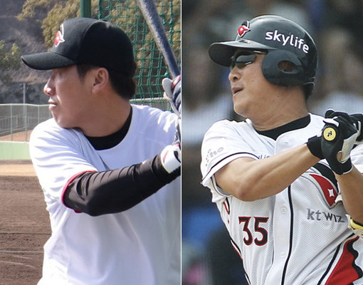 장성호-신명철(오른쪽). 사진제공|kt위즈