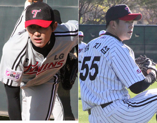 장진용-임지섭(오른쪽). 사진제공｜LG 트윈스