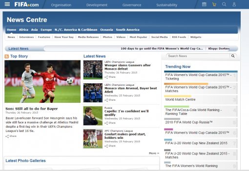 사진=FIFA 홈페이지 캡처