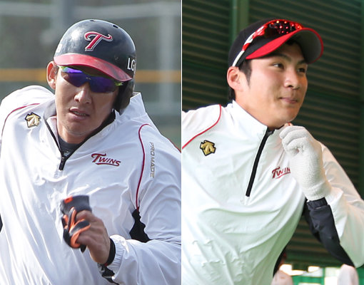 손주인-오지환(오른쪽). 사진제공｜LG 트윈스