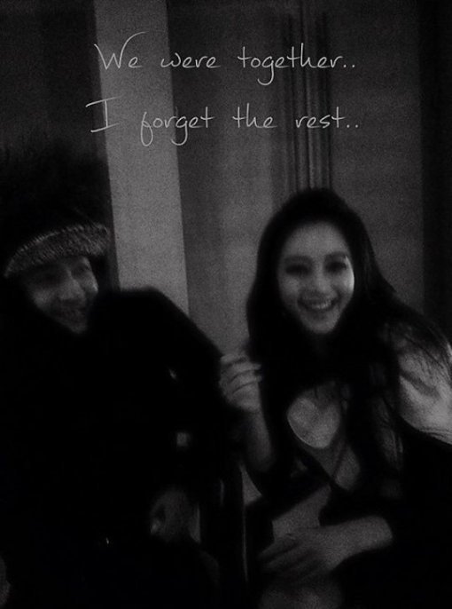 한예슬 테디와 커플사진 공개. 사진출처｜한예슬 인스타그램