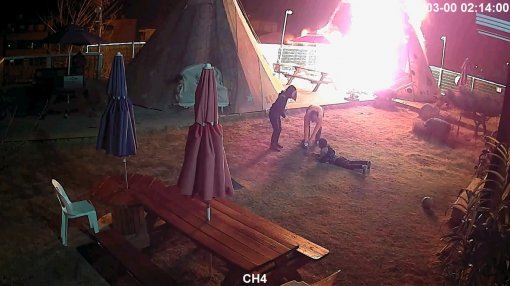 출처= 강화도 캠핑장 화재현장 CCTV