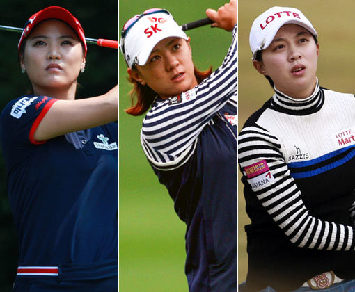 유소연-최나연-김효주(왼쪽부터). 사진제공|KLPGA