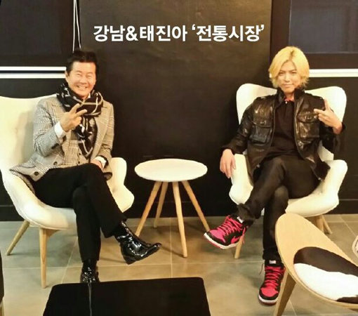 가수 태진아-강남(오른쪽). 사진제공|진아엔터테인먼트