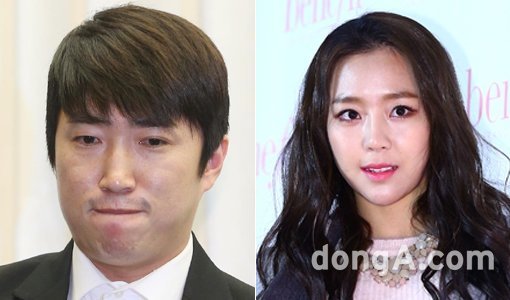 개그맨 장동민-가수 예원(오른쪽). 동아닷컴DB