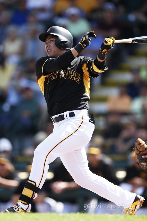 ‘강정호 첫 홈런’사진= ⓒGettyimages멀티비츠