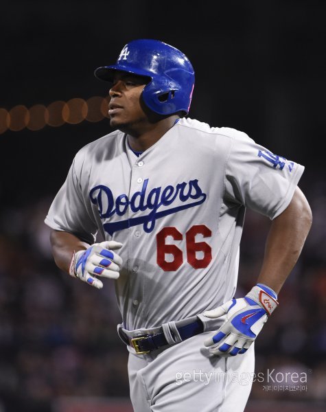 야시엘 푸이그. ⓒGettyimages멀티비츠