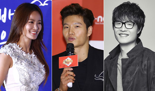 개그우먼 김지민-가수 김종국-조정치(맨 왼쪽부터). 사진|동아닷컴DB·미스틱엔터테인먼트