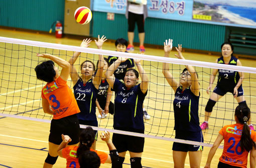 “이 날을 기다려 왔다!” 전국 생활체육인들의 최대 행사인 전국생활체육대축전이 하루 앞으로 다가왔다. 14∼17일 경기도 12개 시·군에서 열리는 이번 대축전에는 6만 여명이 함께 할 예정이다. 지난해 강원도에서 열린 대축전의 배구경기 모습. 사진제공｜국민생활체육회