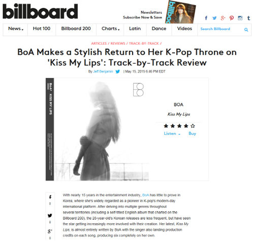 사진= 빌보드 공식홈페이지 캡처