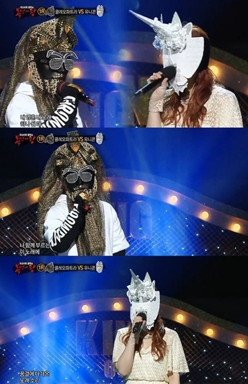 사진= ‘일밤-복면가왕’ 화면 캡처, ‘복면가왕’ 클레오파트라