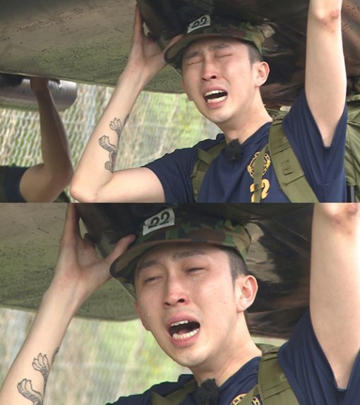 그룹 언터쳐블의 슬리피. 사진출처｜MBC ‘진짜 사나이’ 방송화면 캡쳐