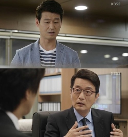 KBS2 금토드라마 ‘프로듀사’ 박혁권(위)·서기철./방송캡처