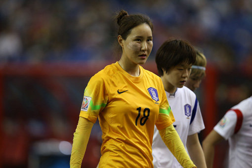 여자축구대표팀 김정미. 사진제공｜대한축구협회