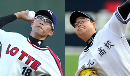 박세웅-박세진(오른쪽). 사진제공｜스포츠코리아·스포츠동아DB