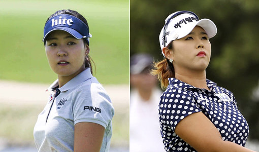 전인지-조윤지(오른쪽). 사진제공|KLPGA·BMW코리아