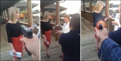 미국 생방송 기자