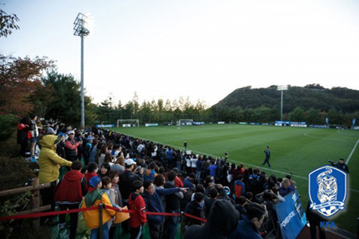 축구대표팀 오픈트레이닝데이 행사 장면. 사진제공｜대한축구협회