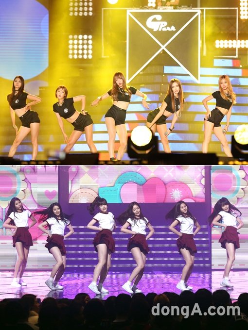 걸그룹 EXID-여자친구(아래). 동아닷컴DB