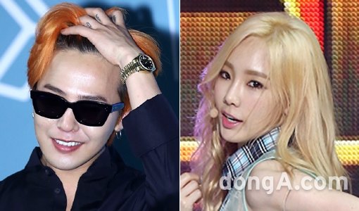 그룹 빅뱅의 멤버 지드래곤-걸그룹 소녀시대의 멤버 태연(오른쪽). 동아닷컴DB