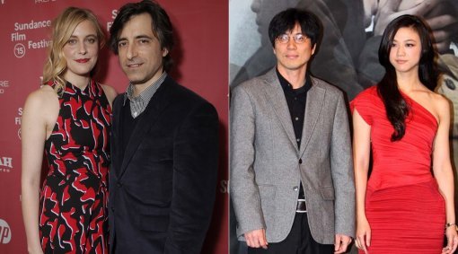 그레타 거윅과 노아 바움백 감독-김태용 감독과 탕웨이.