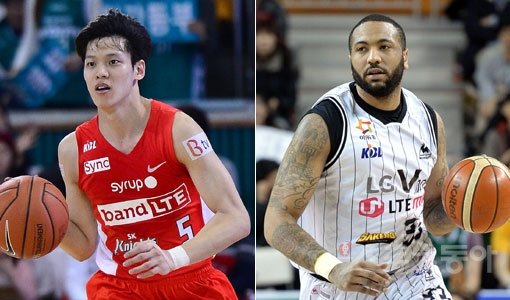 SK 김선형-LG 길렌워터(오른쪽). 스포츠동아DB