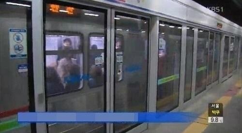 사진=1호선 서울역 사상 사고. KBS 화면 캡쳐