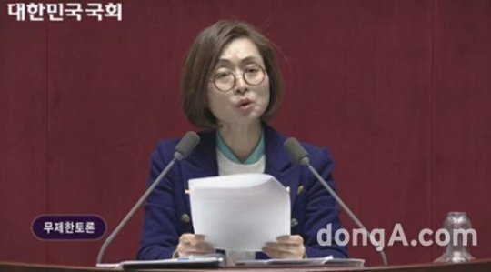 사진=10시간 18분의 필리버스터 주인공 은수미 의원