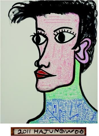 사진=하정우 작품 ‘킵 사일런스’(Keep Silence). 아이옥션 제공