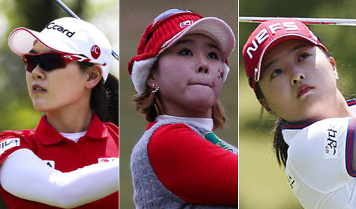 1990년대 후반까지 남자골프에 밀리던 KLPGA의 인기가 폭발한 것은 1998년 박세리가 미 LPGA투어에서 맹활약을 하면서부터다. 이후 여자골프는 숱한 스타들을 배출하며 고공행진을 이어왔다. 올해 새로운 골프여왕 후보로 기대를 모으고 있는 이정민, 조윤지, 고진영(맨 왼쪽부터). 사진제공｜KLPGA