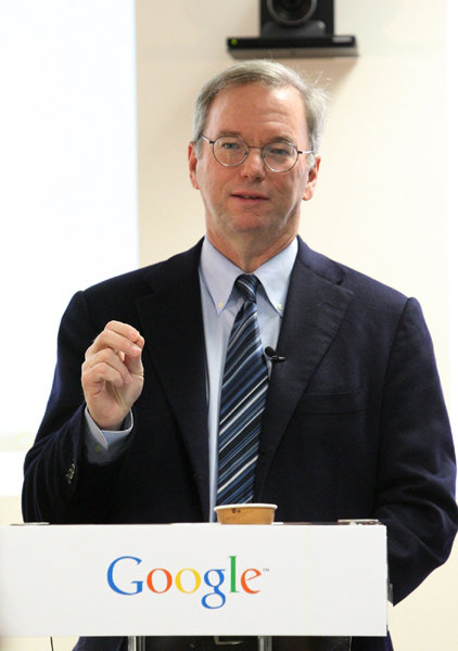 사진=에릭 슈미트 구글 회장. 구글코리아 제공