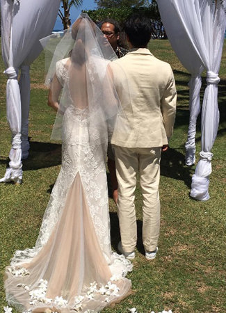 가수 가희 결혼식 사진. 사진출처｜가희 인스타그램