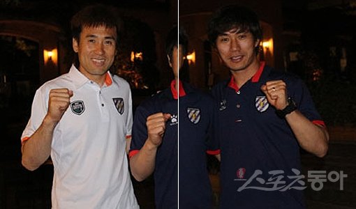 축구선수 김병지-전 축구선수 김태영(오른쪽). 스포츠동아DB