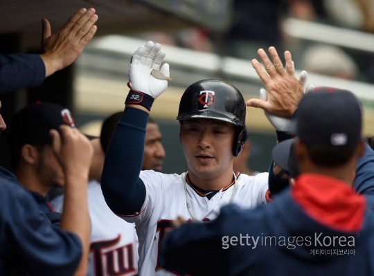 미네소타 박병호(가운데). 사진=ⓒGettyimages이매진스