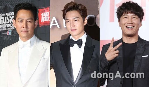 배우 이정재-이민호-차태현(맨 왼쪽부터). 동아닷컴DB