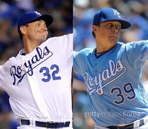 크리스 영(좌)과 크리스 메들렌(우). ⓒGettyimages이매진스