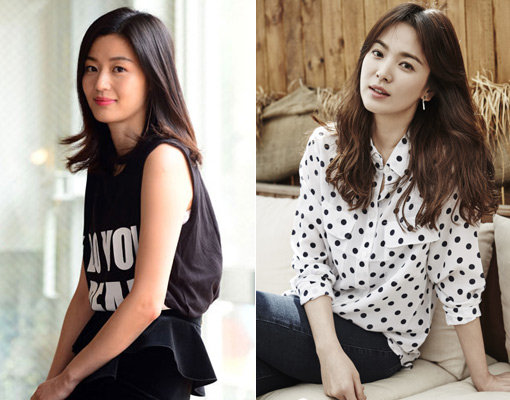 배우 전지현-송혜교(오른쪽). 사진|스포츠동아DB·UAA