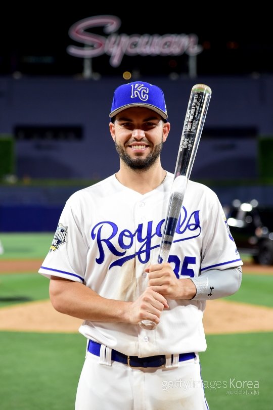 캔자스시티 에릭 호스머. 사진=ⓒGettyimages이매진스
