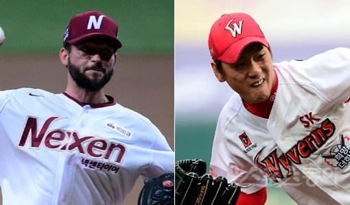 넥센 맥그레거-SK 김광현(오른쪽). 스포츠동아DB